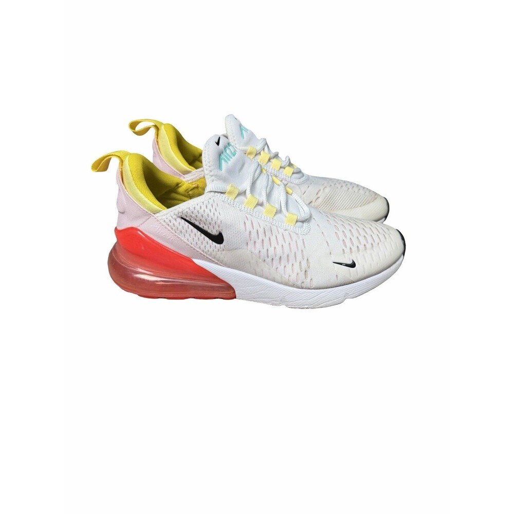 Women's Nike Air Max 270 White Bright Crimson Pink FZ3624-100 sz 7.5 Narrow